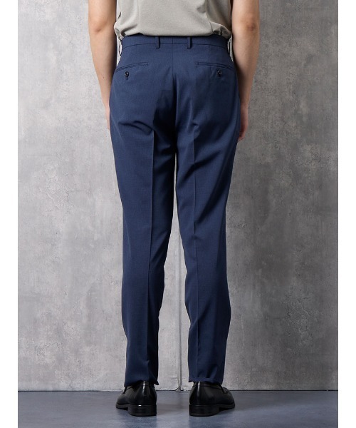 Perfect Suit FActory（パーフェクトスーツファクトリー）の「GOODBIZ　ノータックスラックス　千鳥　グレー/ネイビー（スラックス・メンズ・ネイビー/チャコールグレー・91/85/82/79/76/94/88/73）」の14枚目の写真