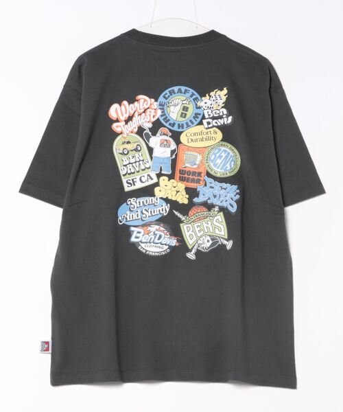 Right-on(ライトオン)の「【BEN DAVIS】発泡 Tシャツ(Tシャツ/カットソー・メンズ・ブルー/ダークグレー/ホワイト・M/L/XL)」の4枚目の写真