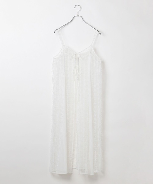 PAGEBOY（ページボーイ）の「チュールリボンキャミワンピース（ワンピース・レディース・ブラック/オフホワイト・FREE）」の22枚目の写真