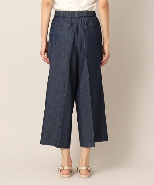 Dessin(デッサン)の「リネンブレンドデニムクロップド丈パンツ(S~L)(デニムパンツ・レディース・ブルー/ネイビー・01/02/03)」の13枚目の写真