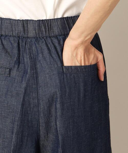 Dessin(デッサン)の「リネンブレンドデニムクロップド丈パンツ(S~L)(デニムパンツ・レディース・ブルー/ネイビー・01/02/03)」の16枚目の写真