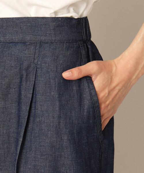 Dessin(デッサン)の「リネンブレンドデニムクロップド丈パンツ(S~L)(デニムパンツ・レディース・ブルー/ネイビー・01/02/03)」の17枚目の写真