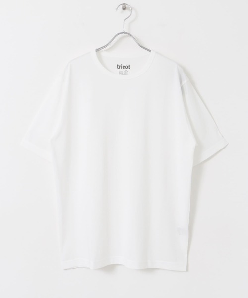 URBAN RESEARCH DOORS（アーバンリサーチドアーズ）の「トリコット ショートスリーブ Tシャツ（Tシャツ/カットソー・メンズ・ブラック/ホワイト・MEDIUM/LARGE）」の5枚目の写真