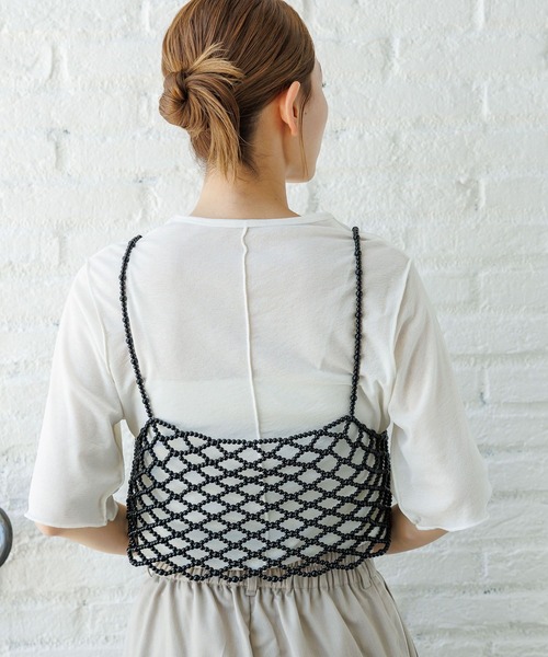 LAKOLE（ラコレ）の「シアーメロウ半袖T / 129237（Tシャツ/カットソー・レディース・ブラック/セージグリーン/チャコール/オフホワイト・SMALL/MEDIUM）」の10枚目の写真