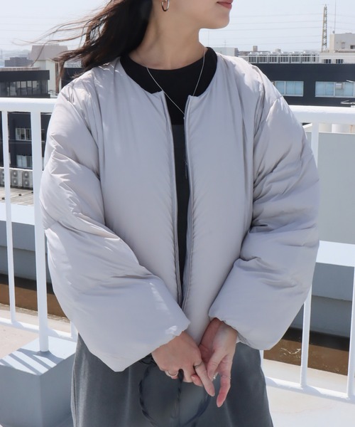 libelle more（リベル モア）の「ナイロンショート丈ダウン・フェザー