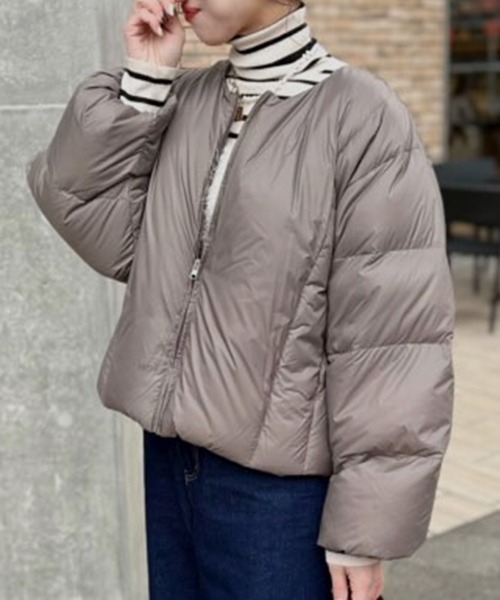 libelle more（リベル モア）の「ナイロンショート丈ダウン・フェザー