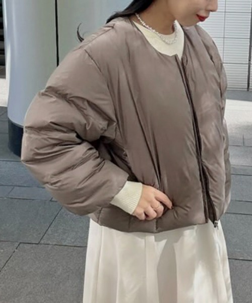 libelle more（リベル モア）の「ナイロンショート丈ダウン・フェザー