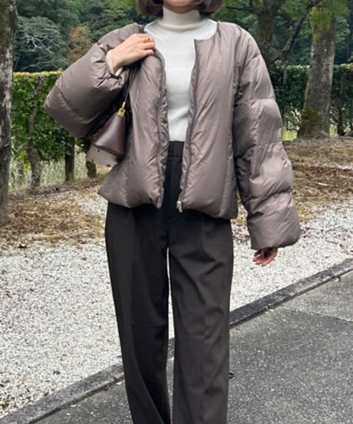 libelle more（リベル モア）の「ナイロンショート丈ダウン・フェザー