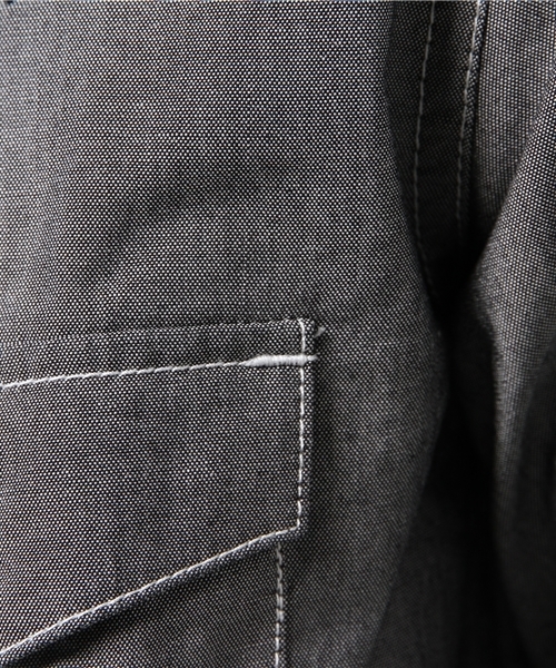 Dickies（ディッキーズ）の「シャンブレー長袖ウエスタンシャツ（シャツ/ブラウス・メンズ・ブルー/ブラック・MEDIUM/LARGE/SMALL/X-LARGE）」の8枚目の写真