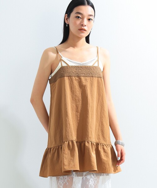 【セール】タフタ キャミ ミニ ワンピース（ワンピース）｜Ray BEAMS（レイビームス）