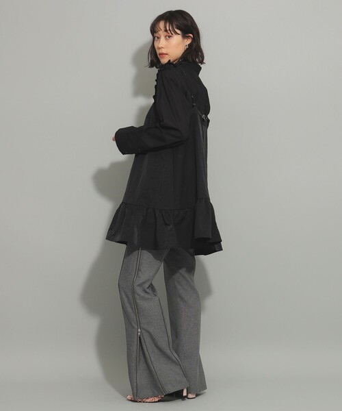 Ray BEAMS(レイビームス)の「タフタ キャミ ミニ ワンピース(ワンピース・レディース・ブラック/ブラウン系その他5・1/0)」の6枚目の写真