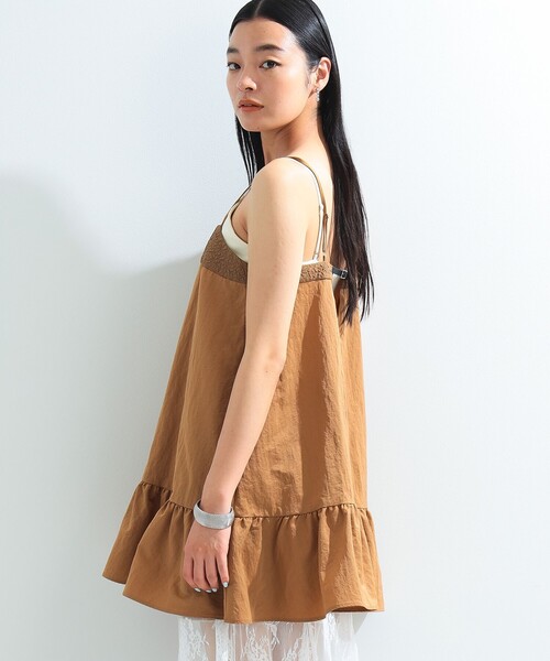 Ray BEAMS(レイビームス)の「タフタ キャミ ミニ ワンピース(ワンピース・レディース・ブラック/ブラウン系その他5・1/0)」の14枚目の写真