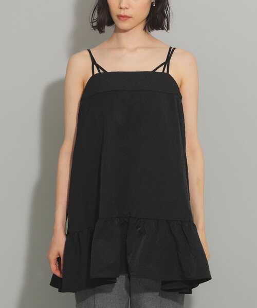 Ray BEAMS(レイビームス)の「タフタ キャミ ミニ ワンピース(ワンピース・レディース・ブラック/ブラウン系その他5・1/0)」の16枚目の写真