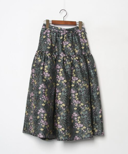 ブランド古着】花柄スカート【miho kawahitoコラボ】（スカート  
