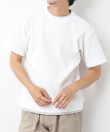 NOLLEY’S | 《吸水速乾/UVカット》フェイクレイヤードワッフルTシャツ(Tシャツ/カットソー)