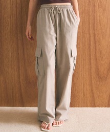 coca（coca） | リネン風コットンカーゴパンツ(カーゴパンツ)