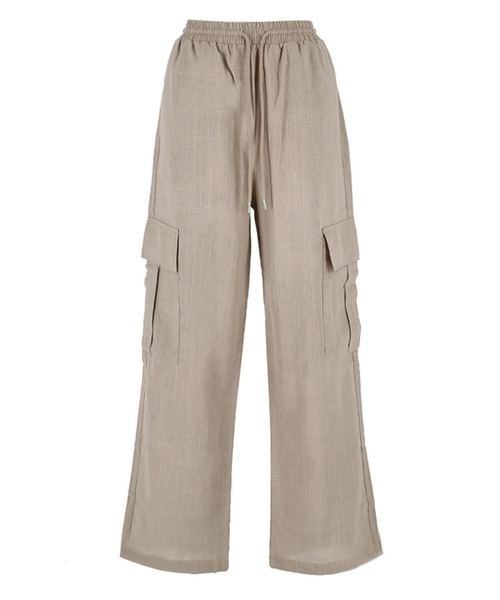 coca（coca）（コカ）の「リネン風コットンカーゴパンツ（カーゴパンツ・レディース・ブラック/カーキ/ピンク/ライトベージュ・L/M）」の17枚目の写真