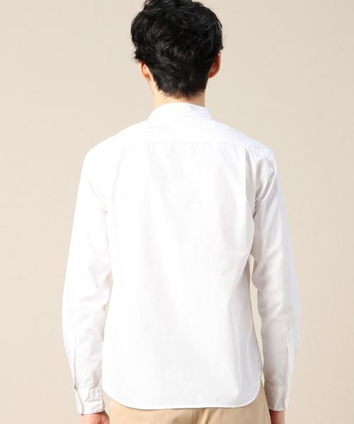 BEAUTY&YOUTH UNITED ARROWS（ビューティーアンドユースユナイテッドアローズ）の「BY 100/2 ブロード バンドカラーシャツ◆（シャツ/ブラウス・メンズ・ホワイト・SMALL/X-LARGE/X-SMALL/LARGE/MEDIUM）」の4枚目の写真