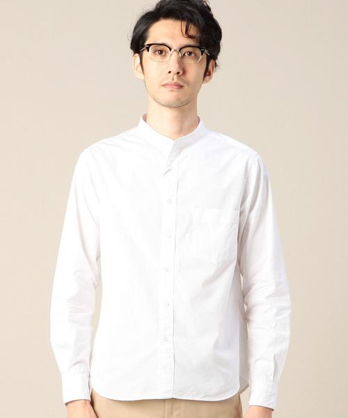 BEAUTY&YOUTH UNITED ARROWS（ビューティーアンドユースユナイテッドアローズ）の「BY 100/2 ブロード バンドカラーシャツ◆（シャツ/ブラウス・メンズ・ホワイト・SMALL/X-LARGE/X-SMALL/LARGE/MEDIUM）」の5枚目の写真