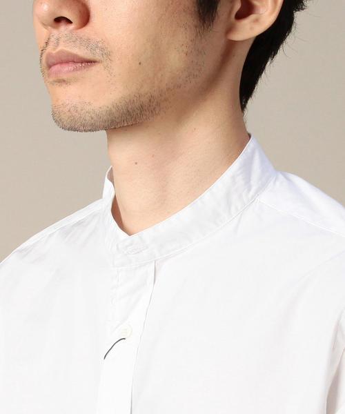 BEAUTY&YOUTH UNITED ARROWS（ビューティーアンドユースユナイテッドアローズ）の「BY 100/2 ブロード バンドカラーシャツ◆（シャツ/ブラウス・メンズ・ホワイト・SMALL/X-LARGE/X-SMALL/LARGE/MEDIUM）」の8枚目の写真