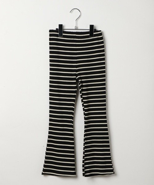 BAYFLOW（ベイフロー）の「[ストレッチ素材] ボーダーフレアパンツ(KIDS)（その他パンツ・キッズ・アイボリー/ネイビー/パープル/ピンク/ブラウン/レッド/ブラック/オフホワイト・110cm/120cm/130cm/140cm/150cm/100cm）」の3枚目の写真