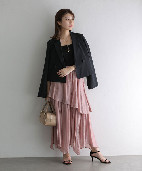 La TOTALITE（ラトータリテ）の「【MILOS/ミロス】スクエアボストンBAG（ボストンバッグ・レディース・ブラック/ベージュ・FREE）」の6枚目の写真