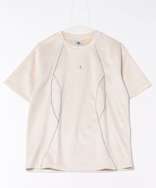aimoha(アイモハ)の「aimoha outdoorユニセックス スエード 切り替え Tシャツ (SS)(Tシャツ/カットソー・レディース・ブラック/ベージュ・SMALL/MEDIUM/LARGE)」の12枚目の写真