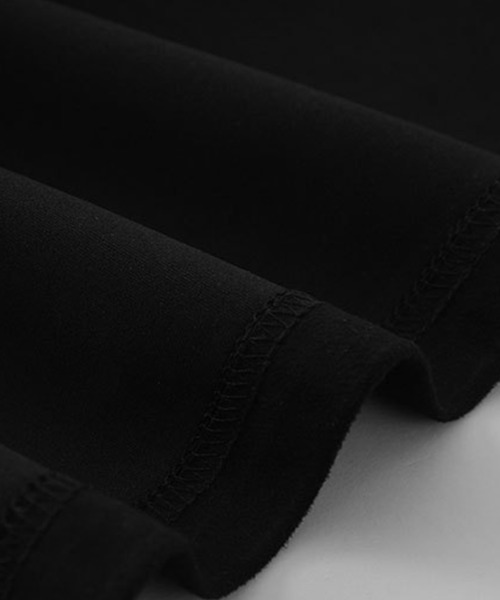 aimoha(アイモハ)の「aimoha outdoorユニセックス スエード 切り替え Tシャツ (SS)(Tシャツ/カットソー・レディース・ブラック/ベージュ・SMALL/MEDIUM/LARGE)」の4枚目の写真