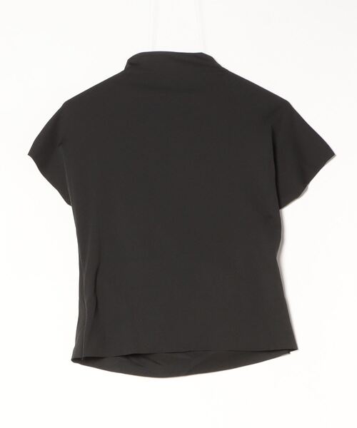 Desert　Rose（デザートローズ）の「【DESERT ROSE/デザートローズ】アシメトリードレーピングハイネックカットソー（Tシャツ/カットソー・レディース・ブラック・FREE）」の2枚目の写真