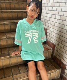 RandS/R（ランズアール）の「ジャージ素材ユニフォームBIG-T（Tシャツ/カットソー）」