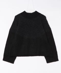シャギーグラデーションハイネックニット