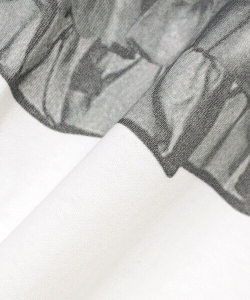 CAROLINA GLASER（カロリナ グレイサー）の「ビスチェプリント コットン Tシャツ（Tシャツ/カットソー・レディース・ブラック/ホワイト・ONE SIZE）」の8枚目の写真