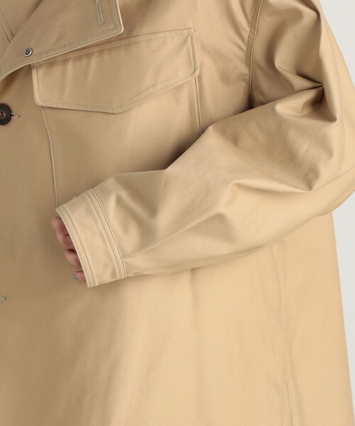 EDITION(エディション)の「コットン ミリタリーコート(ミリタリージャケット・レディース・ブラック/ベージュ・34/36)」の14枚目の写真