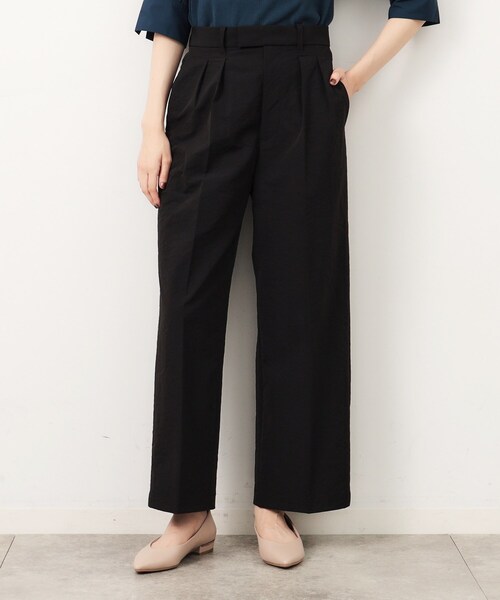 slattgir チノパン 高身長 接触冷感ライトチノワイドパンツ