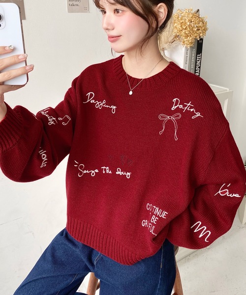 Takurou 様　オーダー注文品❗️ バンダナ刺繍ニットプルオーバー 49AV JUNKO SHIMADA｜クロス