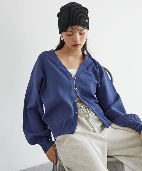 VIS（ビス）の「【アンチピリング/洗える】美smart Vネックホック