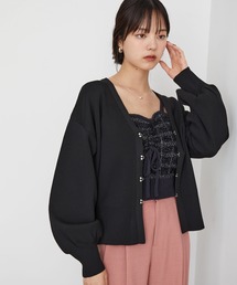 VIS | 【アンチピリング/洗える】Vネックホックデザインカーディガン(カーディガン/ボレロ)