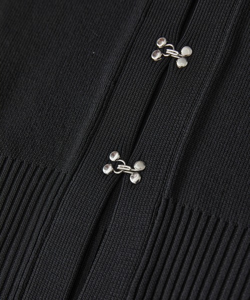VIS（ビス）の「【アンチピリング/洗える】美smart Vネックホックデザインカーディガン（カーディガン/ボレロ・レディース・ブラック/オフホワイト/ピンク/ブルー系その他4・FREE）」の14枚目の写真