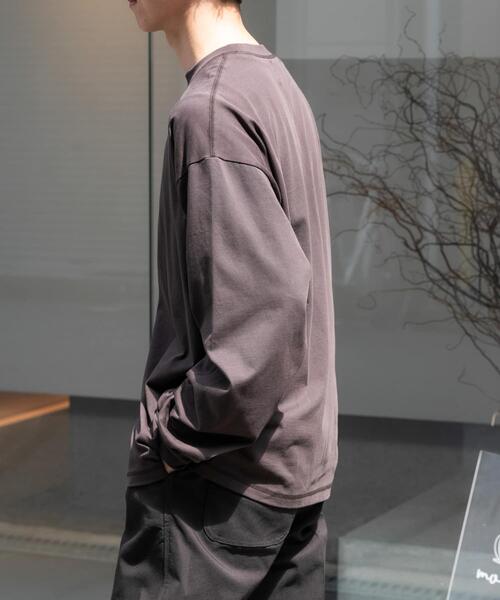 FORK&SPOON（フォークアンドスプーン）の「FORK&SPOON　ハイツイストジャージープルオーバー（Tシャツ/カットソー・メンズ・アイボリー/ダークブラウン・5/4）」の5枚目の写真