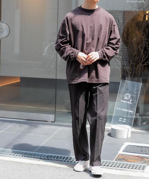 FORK&SPOON（フォークアンドスプーン）の「FORK&SPOON　ハイツイストジャージープルオーバー（Tシャツ/カットソー・メンズ・アイボリー/ダークブラウン・5/4）」の8枚目の写真