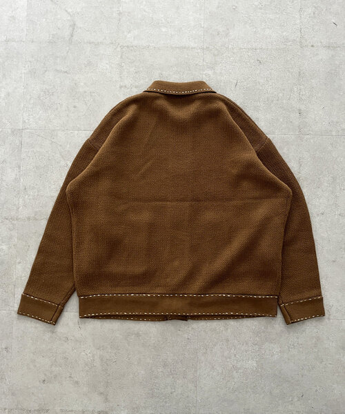 t*o様 〈完売品〉CPCM ハンドステッチ襟付きカーディガン セール】ハンドステッチ襟付きカーディガン（カーディガン