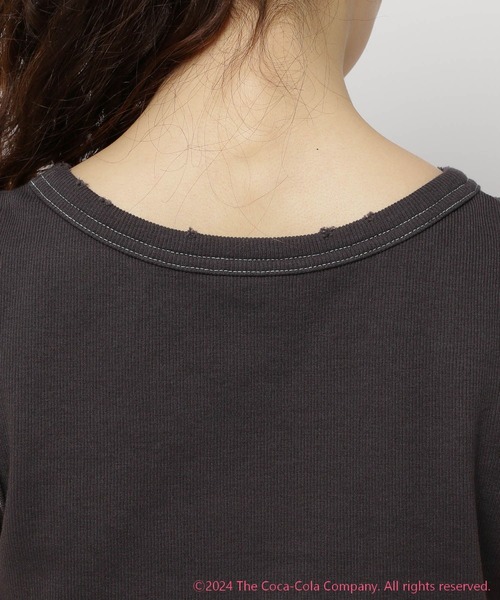 niko and...（ニコアンド）の「【Coca-Cola(コカ･コーラ)】コレクション 刺繍リブタンクトップ（タンクトップ・レディース・チャコール/ホワイト・FREE）」の10枚目の写真