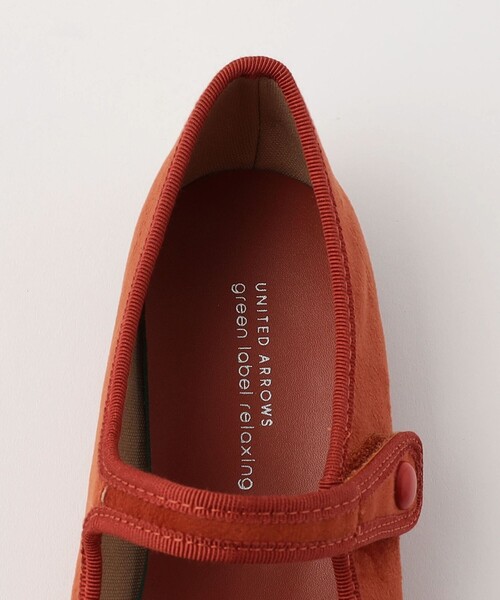 green label relaxing(グリーンレーベルリラクシング)の「TJ ストラップ フラットシューズ / キッズ 22cm-23cm(バレエシューズ・キッズ・オレンジ/ブラック/グレー・23cm/22cm)」の9枚目の写真