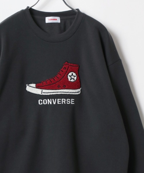 CONVERSE(コンバース)の「CONVERSE/コンバース 裏起毛 フロント バックサガラ刺繍 オーバーサイズ スウェット レディース メンズ トレーナー(スウェット・レディース・スミクロ/グレー系その他2/グレイッシュベージュ/ブラック/グレー系その他/ブラック系その他2/アッシュグレー/ブラック系その他/オフホワイト/グレイッシュブルー/グレー系その他3/ホワイト系その他/ブラック系その他3・M/L/LL)」の7枚目の写真