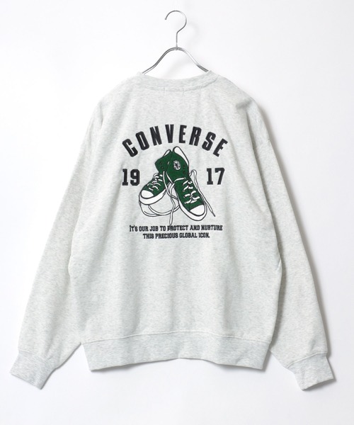 CONVERSE(コンバース)の「CONVERSE/コンバース 裏起毛 フロント バックサガラ刺繍 オーバーサイズ スウェット レディース メンズ トレーナー(スウェット・レディース・スミクロ/グレー系その他2/グレイッシュベージュ/ブラック/グレー系その他/ブラック系その他2/アッシュグレー/ブラック系その他/オフホワイト/グレイッシュブルー/グレー系その他3/ホワイト系その他/ブラック系その他3・M/L/LL)」の15枚目の写真