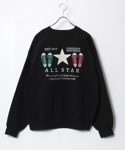 CONVERSE(コンバース)の「CONVERSE/コンバース 裏起毛 フロント バックサガラ刺繍 オーバーサイズ スウェット レディース メンズ トレーナー(スウェット・レディース・スミクロ/グレー系その他2/グレイッシュベージュ/ブラック/グレー系その他/ブラック系その他2/アッシュグレー/ブラック系その他/オフホワイト/グレイッシュブルー/グレー系その他3/ホワイト系その他/ブラック系その他3・M/L/LL)」の21枚目の写真