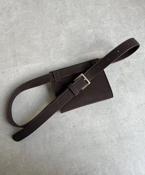 DouDou(ドゥドゥ)の「ベルトウエストポーチ(ショルダーバッグ・レディース・シルバー/ブラック/ダークブラウン/ベージュ/ブラウン・FREE)」の14枚目の写真