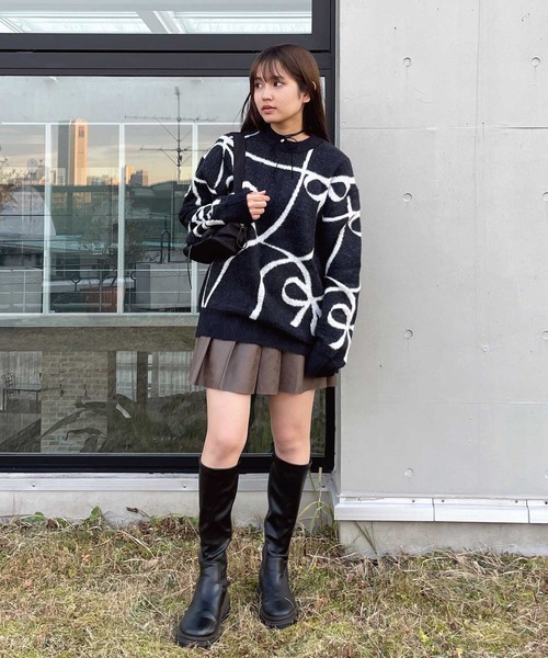 セール】◇選んでアソートデザイン ゆるっとシャギーニットプル