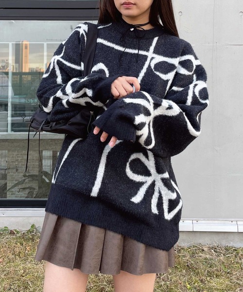 セール】◇選んでアソートデザイン ゆるっとシャギーニットプル