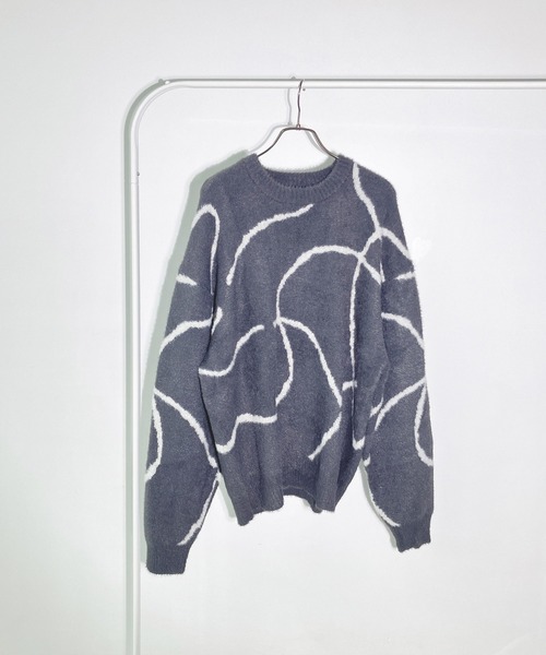 AS KNOW AS plus（アズノゥアズプラス）の「◇選んでアソートデザイン ゆるっとシャギーニットプルオーバー（ニット/セーター・レディース・グレー系/ブラウン系その他/ブラック系/ブルー系その他/アイボリー系/ブルー系その他2/ブラック系その他2・FREE）」の19枚目の写真